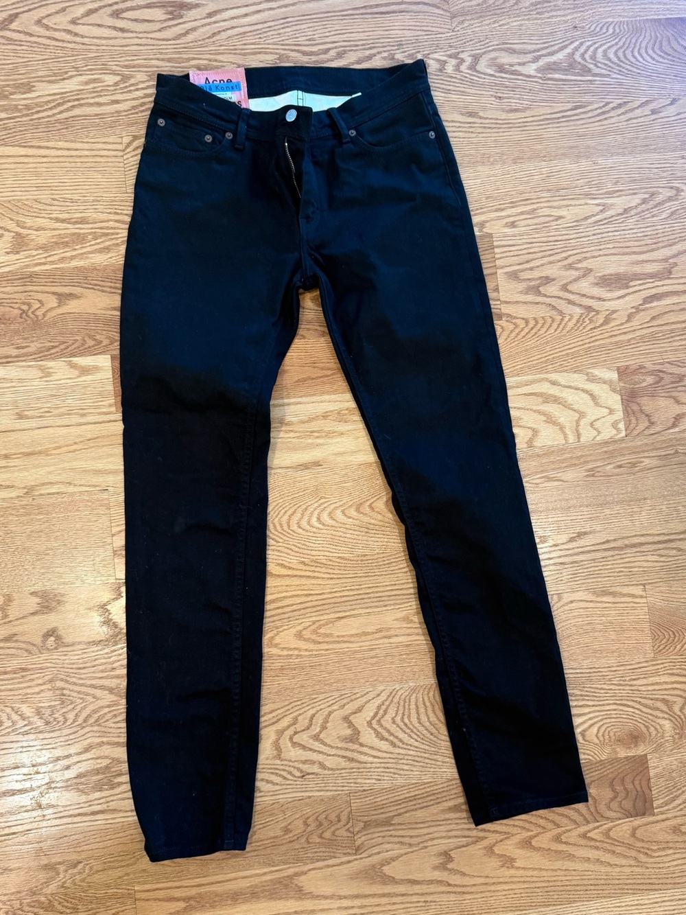 Acne Studios North Stay Black Skinny Jeans Men’s 32x29 Italy